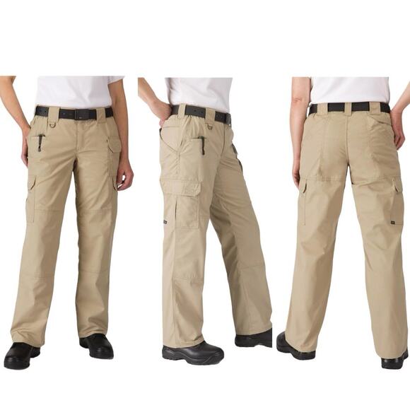 5.11 Women’s Taclite Pro Tactical Ripstop Pant Size 20 TDU Khaki Teflon NEW - Picture 1 of 11